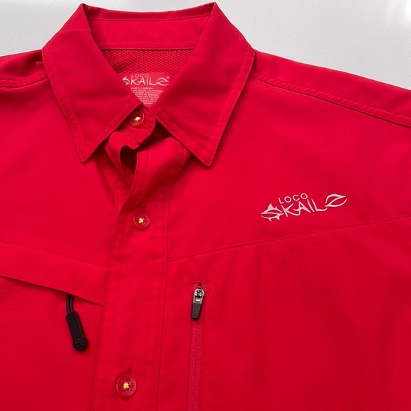 Loco Skailz Shirts Loco Skailz Red Fishing Button Down Poshmark